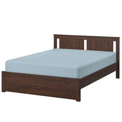 Cotton Home 1Pcs Fitted Sheet Super Soft 120X200+25cm Metalic Blue