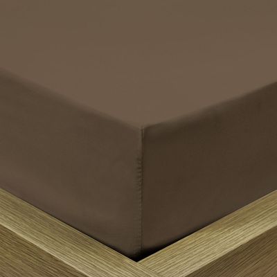 Cotton Home 1Pcs Fitted Sheet Super Soft 160X200+30cm Kahaki