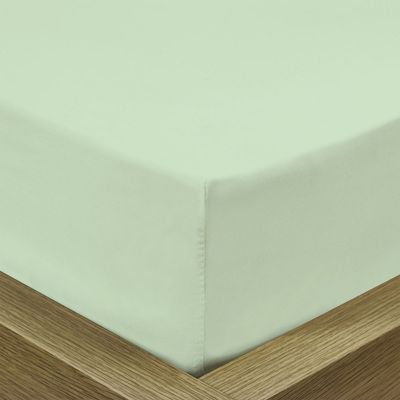 Cotton Home 1Pcs Fitted Sheet Super Soft 160X200+30cm Mint Green