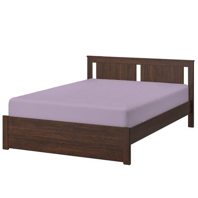 Cotton Home 1Pcs Fitted Sheet Super Soft 160X200+30cm Purple