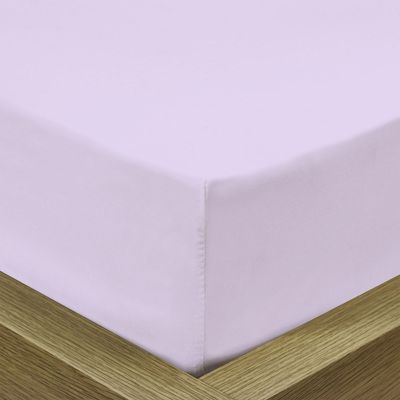 Cotton Home 1Pcs Fitted Sheet Super Soft 180X200+30cm Light Purple