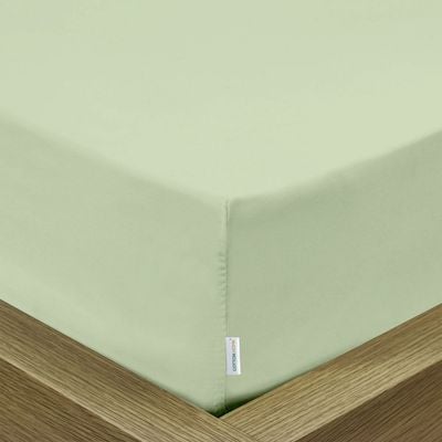 Cotton Home 1pcs fitted sheet Super Soft 200X200+30cm Mint Green