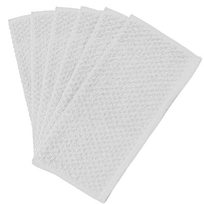 Cotton Home 100% Cotton Kitchen Towel Pack of 8pcs - 360gsm - White