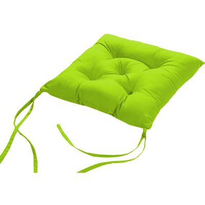 Cotton Home Quilted Chair Pad - Green 40x40cm