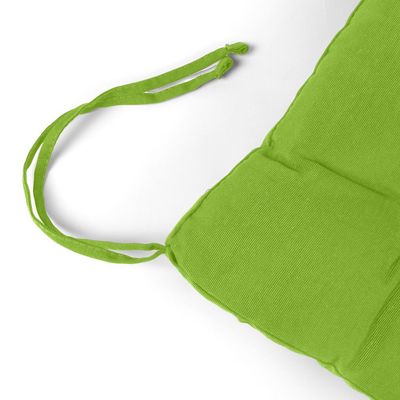 Cotton Home Quilted Chair Pad - Green 40x40cm