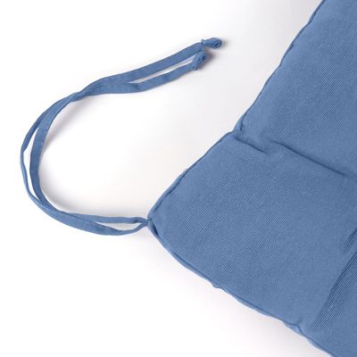 Cotton Home Quilted Chair Pad - Light Blue 40x40cm