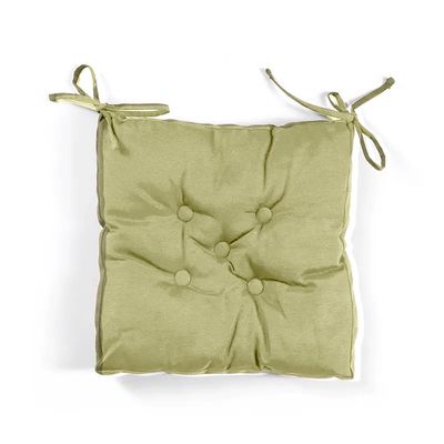 Cotton Home Quilted Chair Pad - Beige 40x40cm