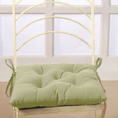 Cotton Home Quilted Chair Pad - Beige 40x40cm