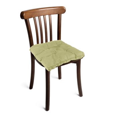 Cotton Home Quilted Chair Pad - Beige 40x40cm