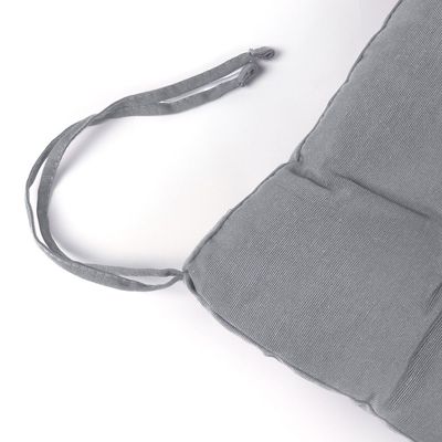 Cotton Home Quilted Chair Pad - Grey 40x40cm
