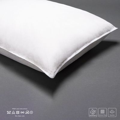 Cotton Home Luxury Sleep Pillow 1pc 50X75cm with Self fabric cord 