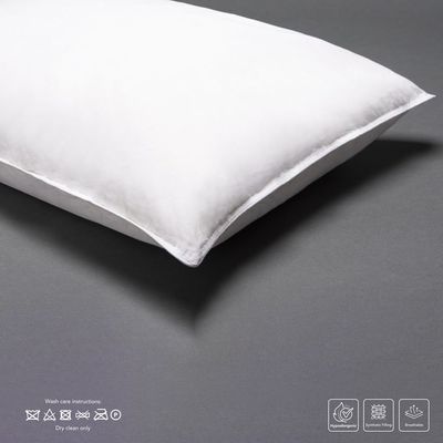 Cotton Home Luxury Sleep Pillow 1pc 50X75cm with Self fabric cord 
