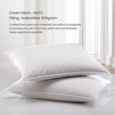 Cotton Home Luxury Sleep Pillow 1pc 50X75cm with Self fabric cord 