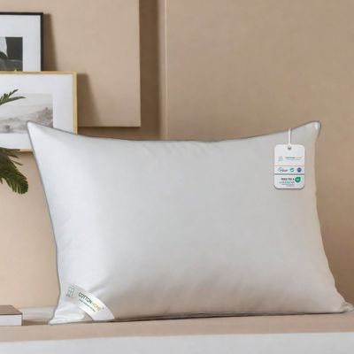 Cotton Home Comfort Pillow 1pc 50X70cm with Grey Cord