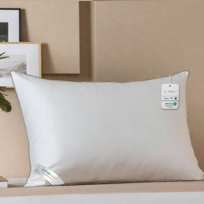 Cotton Home Comfort Pillow 1pc 50X75cm with Grey Cord