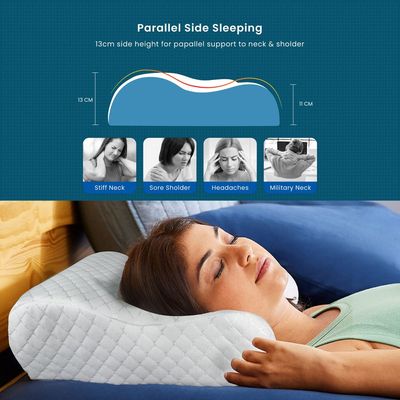  King Smooth Memory Foam Pillow- 1200 gram White
