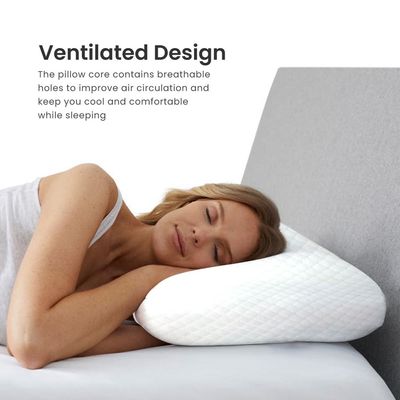  Classic Breatheasy Memory Foam
Pillow- 850 Gram-White 
