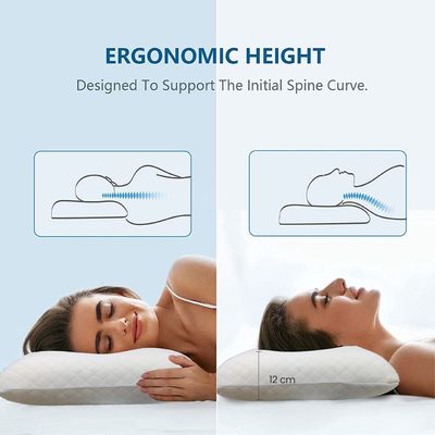  Classic Breatheasy Memory Foam
Pillow- 850 Gram-White 
