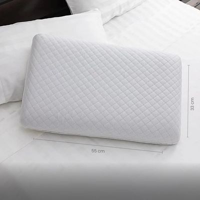 Mars Smooth Memory Foam Pillow- 500 White 
