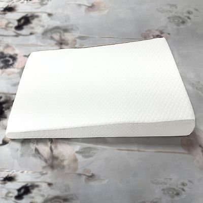 Smooth Wedge Memory Foam Pillow- White
