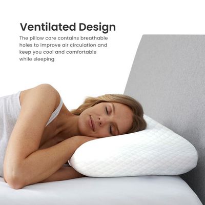 Venus Breathable Memory Foam Pillow- White 
