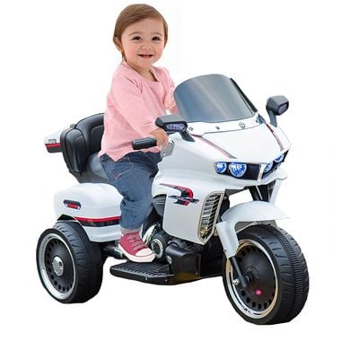 MYTS Kids 12V three wheel Sports Bike White