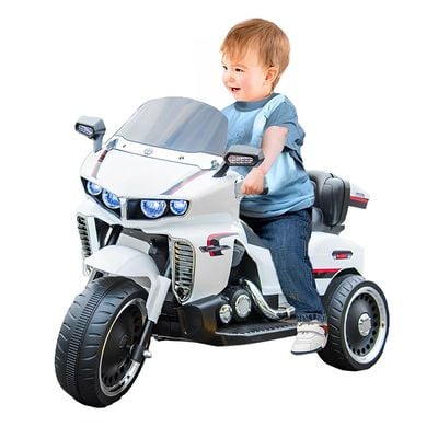 MYTS Kids 12V three wheel Sports Bike White