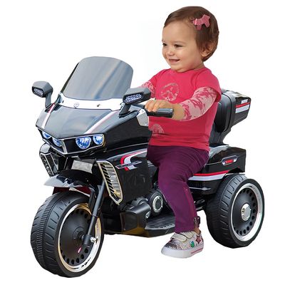 MYTS Kids 12V three wheel Sports Bike Black