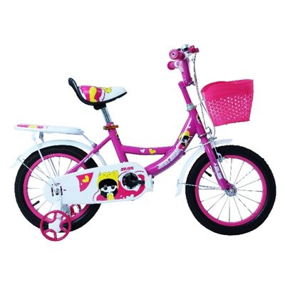 MYTS JNJ Kids 12 inch Bicycle with basket  (2 to 4 years) Pink 
