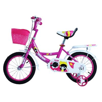 MYTS JNJ Kids 12 inch Bicycle with basket  (2 to 4 years) Pink 