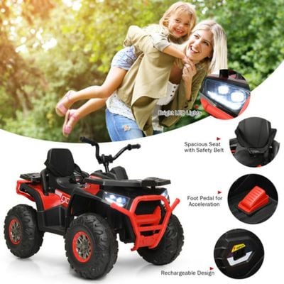 MYTS 12V 4 Motors Kids electric ATV quad Rideon Red