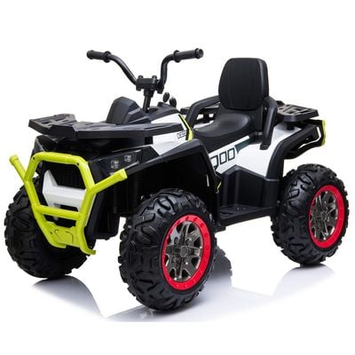 MYTS 12V 4 Motors Kids electric ATV quad Rideon White