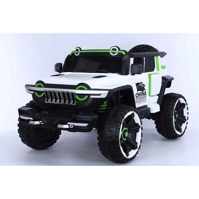 MYTS Jeep New Jumbo 12v for kids ride on White