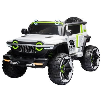 MYTS Jeep New Jumbo 12v for kids ride on White