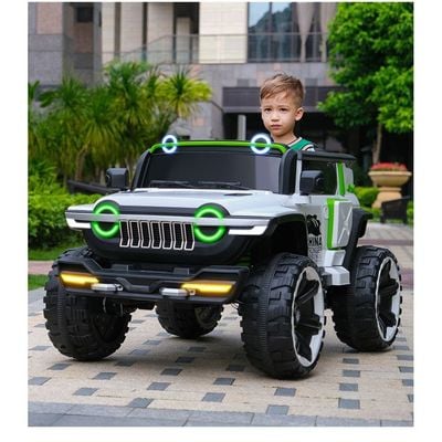 MYTS Jeep New Jumbo 12v for kids ride on White