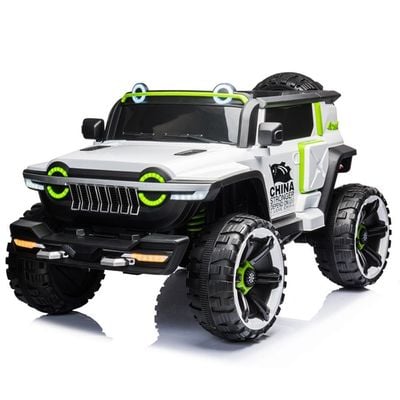 MYTS Jeep New Jumbo 12v for kids ride on White