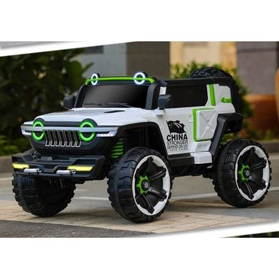 MYTS Jeep New Jumbo 12v for kids ride on White