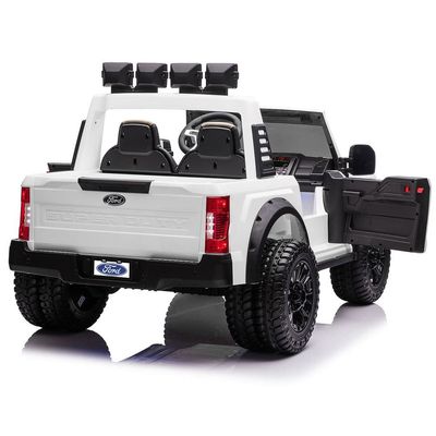 MYTS Ford F450 Custom Edition 12V kids ride on truck with remote control White 