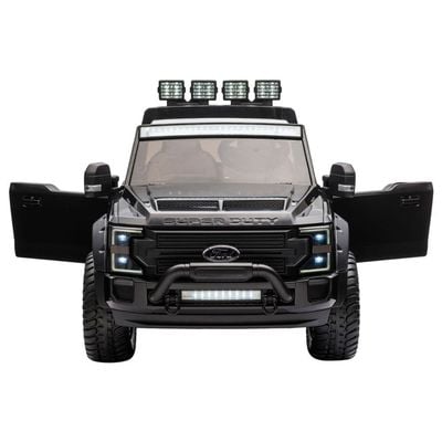 MYTS Ford F450 Custom Edition 12V kids ride on truck with remote control Black