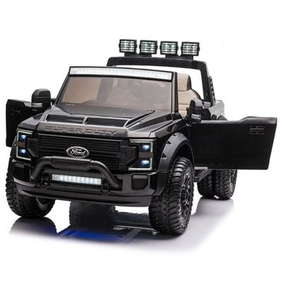 MYTS Ford F450 Custom Edition 12V kids ride on truck with remote control Black