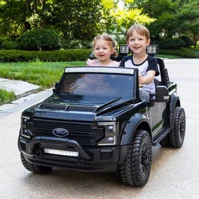 MYTS Ford F450 Custom Edition 12V kids ride on truck with remote control Black