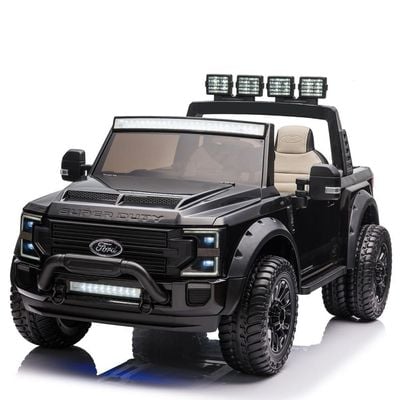 MYTS Ford F450 Custom Edition 12V kids ride on truck with remote control Black