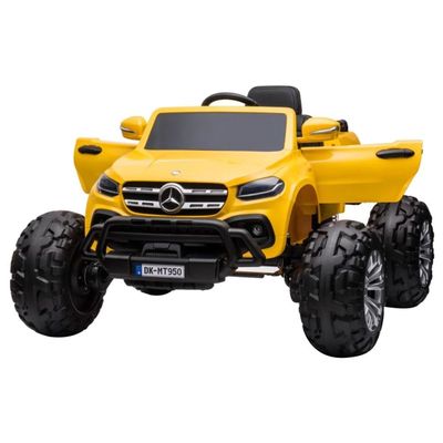 MYTS Mercedes 12v Monster Truck Kids Ride on Yellow