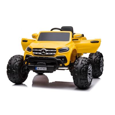 MYTS Mercedes 12v Monster Truck Kids Ride on Yellow