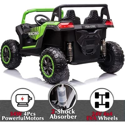 MYTS Dune Buggy 4x4 24V 2 Seater Kids Ride-On Green