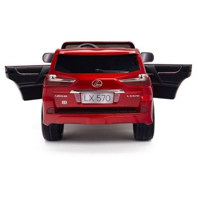 MYTS Official 4X4 Lexus LX570 2X12V Kids Ride On Car Red 