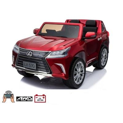 MYTS Official 4X4 Lexus LX570 2X12V Kids Ride On Car Red 