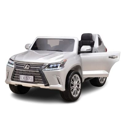 MYTS Official 4X4 Lexus LX570 2X12V Kids Ride On Car Silver