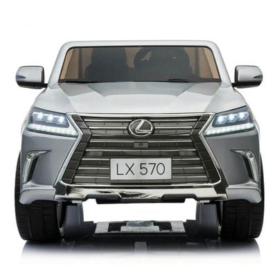 MYTS Official 4X4 Lexus LX570 2X12V Kids Ride On Car Silver