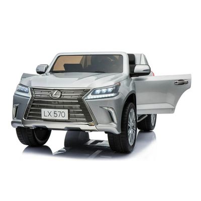 MYTS Official 4X4 Lexus LX570 2X12V Kids Ride On Car Silver